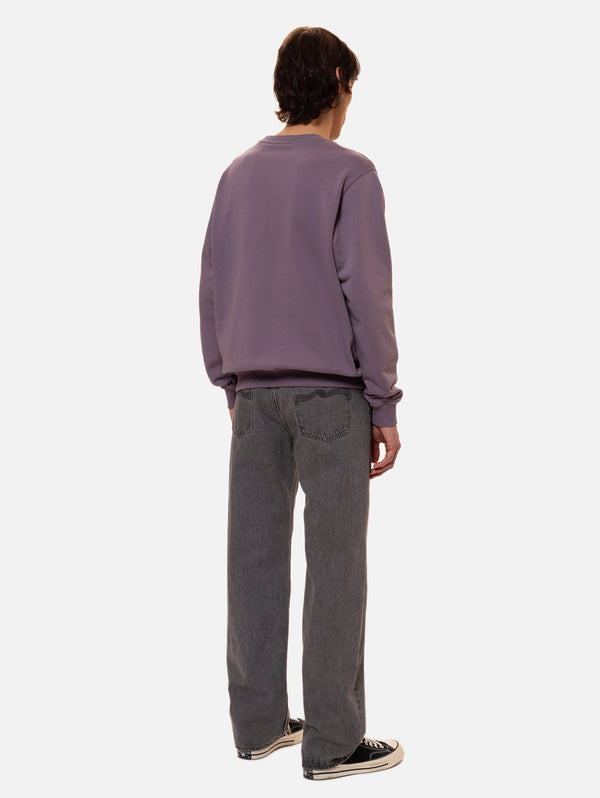 Lasse Every Mountain Sweatshirt - Lilac-Nudie Jeans-Over the Rainbow