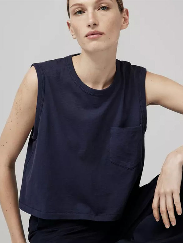Slub Pocket Tank-RAG + BONE-Over the Rainbow
