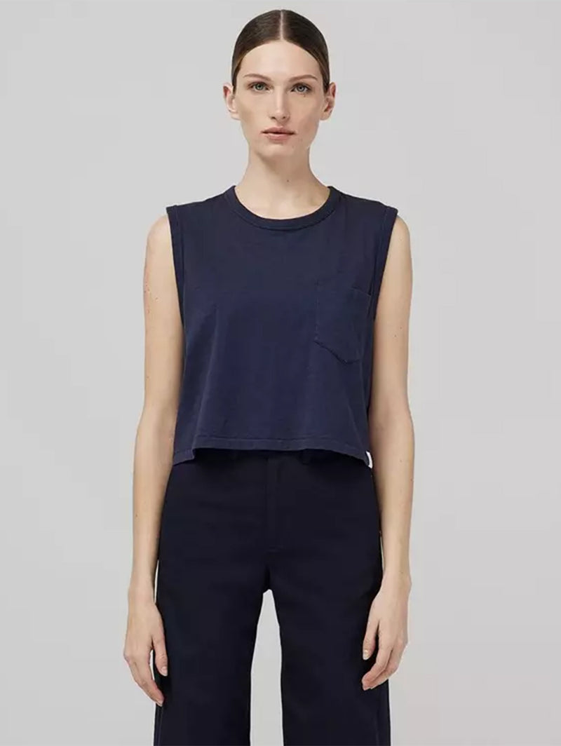 Slub Pocket Tank-RAG + BONE-Over the Rainbow