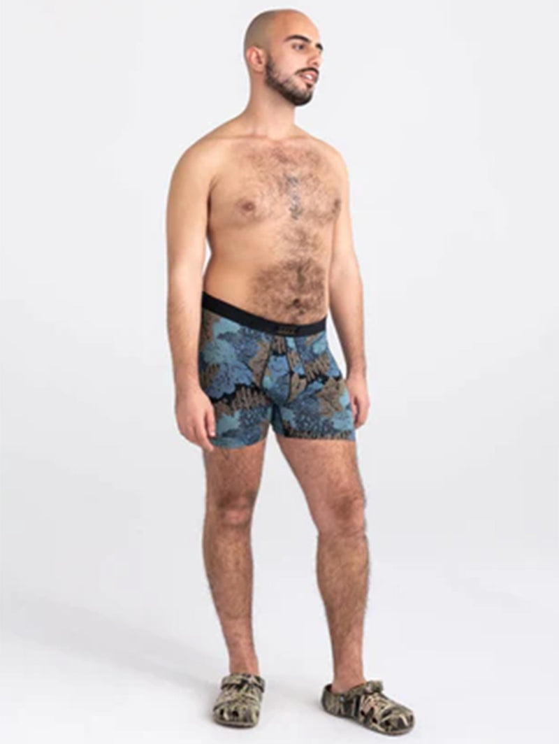 Ultra Soft Boxer Brief Fly - Sonora Camo Slate-SAXX-Over the Rainbow