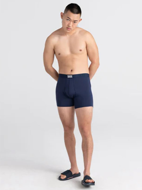 Ultra Soft Boxer Brief Fly 2 Pack - Black Navy-SAXX-Over the Rainbow