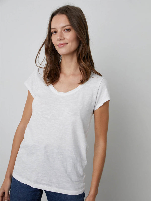 Kira Scoop Tee-Velvet-Over the Rainbow
