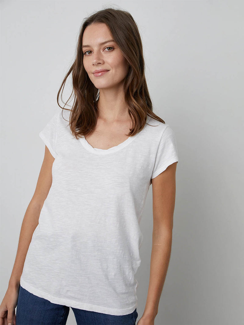 Kira Scoop Tee-Velvet-Over the Rainbow