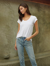 Kira Scoop Tee-Velvet-Over the Rainbow
