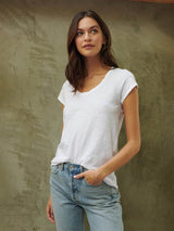 Kira Scoop Tee-Velvet-Over the Rainbow