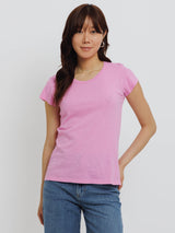 Odelia Short Sleeve Crew Tee-Velvet-Over the Rainbow