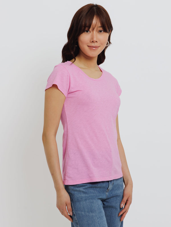 Odelia Short Sleeve Crew Tee-Velvet-Over the Rainbow