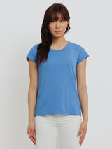 Odelia Short Sleeve Crew Tee-Velvet-Over the Rainbow