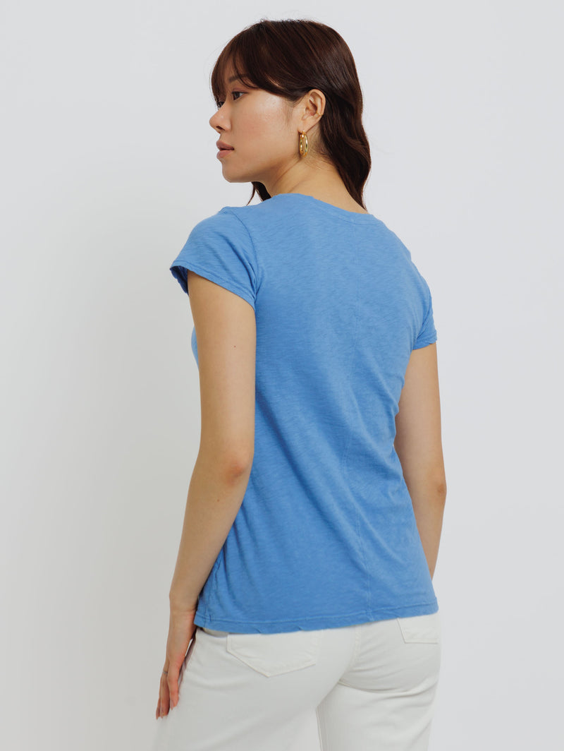 Odelia Short Sleeve Crew Tee-Velvet-Over the Rainbow