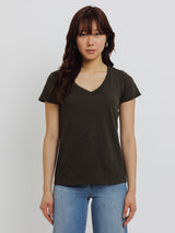 Lilith V Neck T-Shirt-Velvet-Over the Rainbow