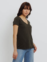 Lilith V Neck T-Shirt-Velvet-Over the Rainbow