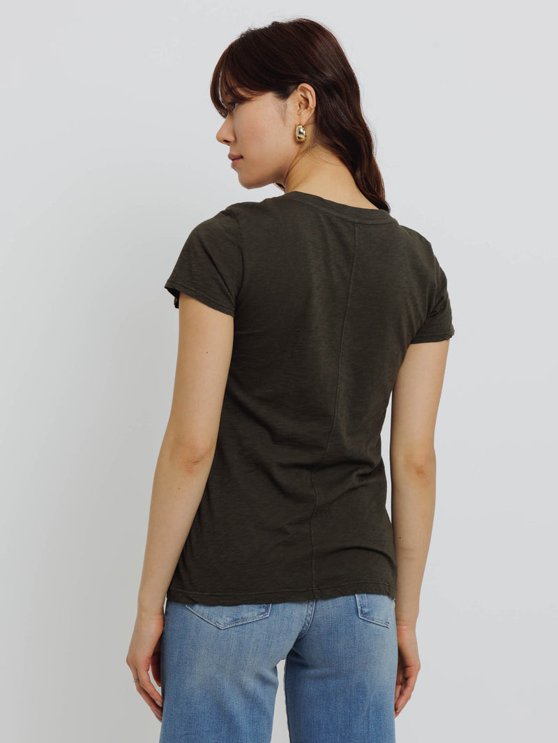 Lilith V Neck T-Shirt-Velvet-Over the Rainbow