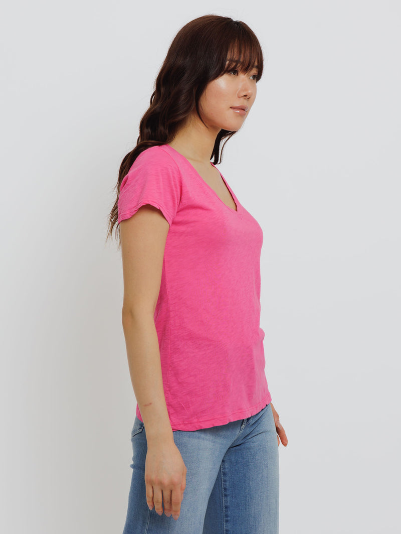 Lilith V Neck T-Shirt-Velvet-Over the Rainbow