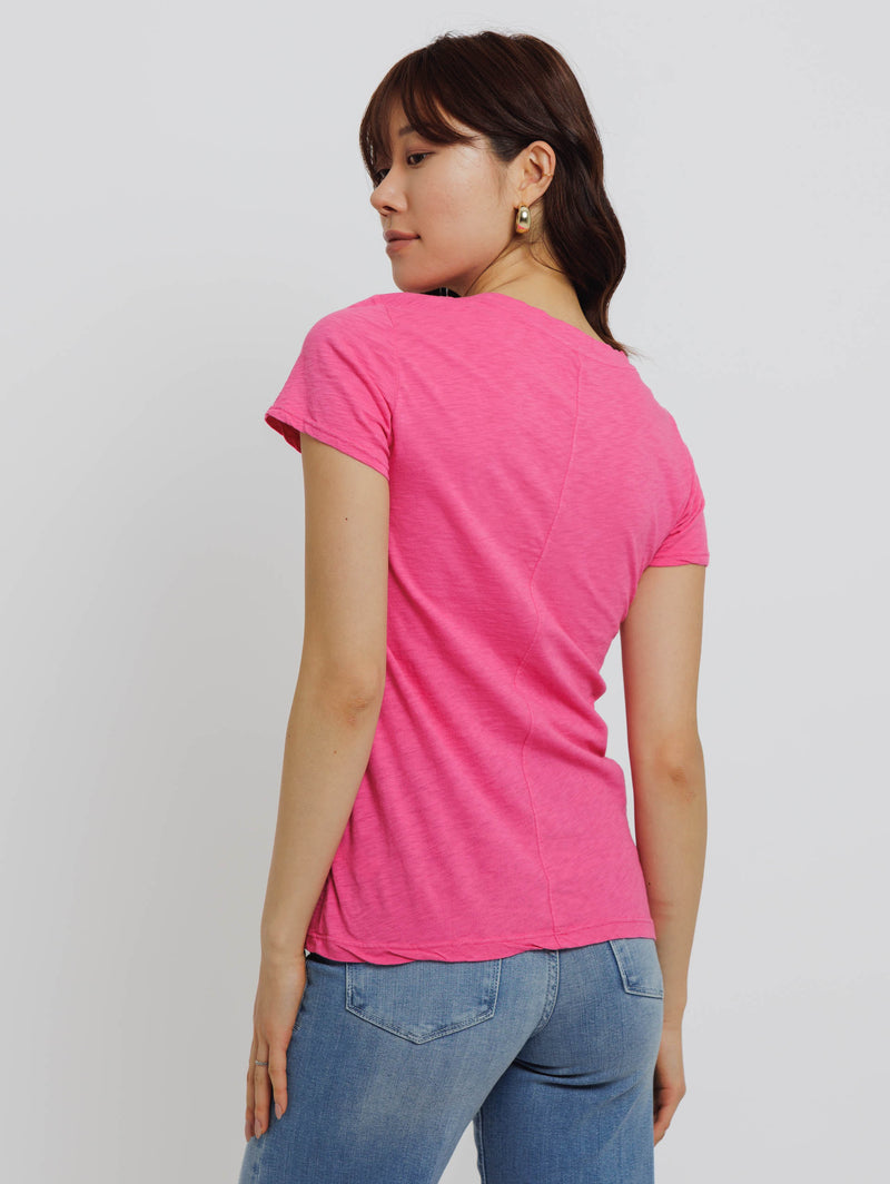 Lilith V Neck T-Shirt-Velvet-Over the Rainbow